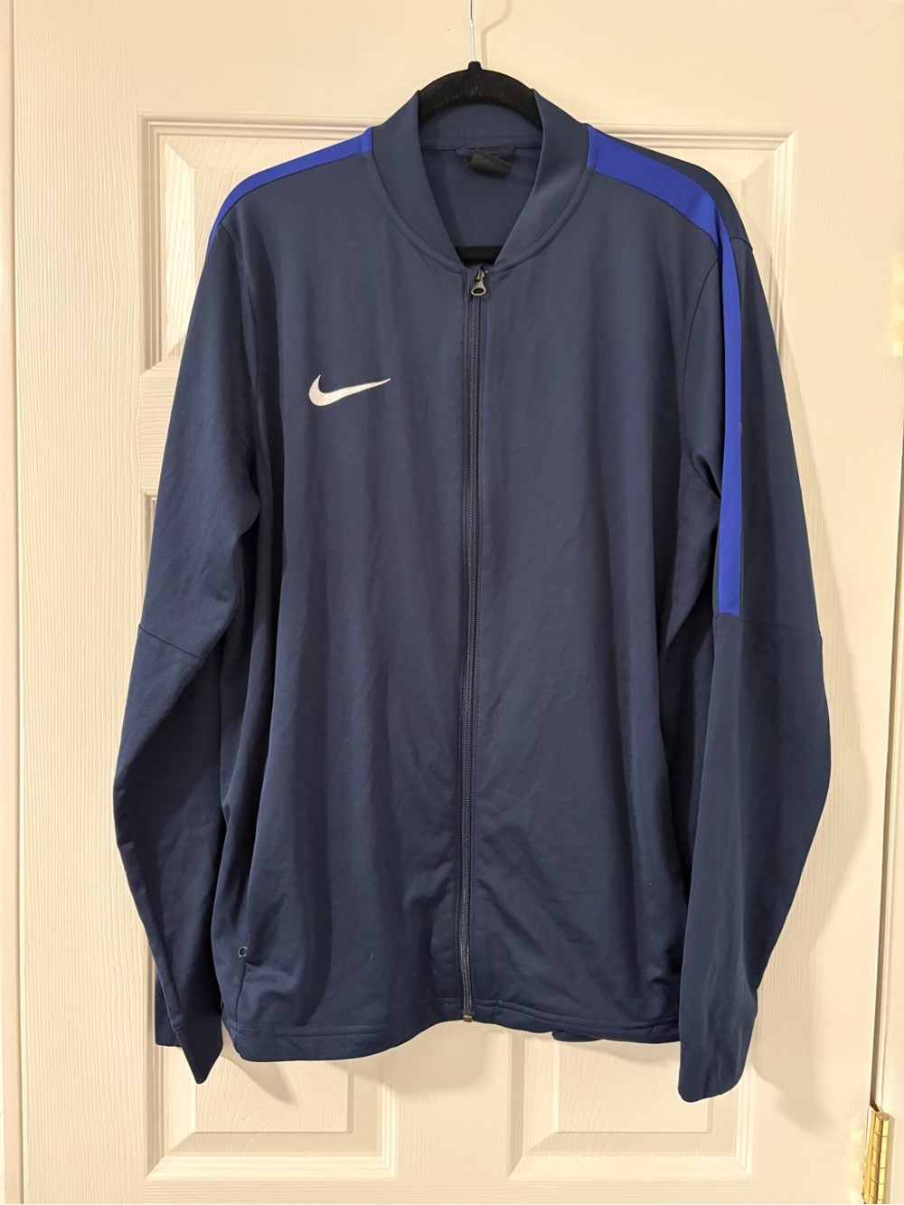 Nike Swoosh Dri-Fit Mens Full Zip Tracksuit Jacket Soccer Track Sports Size XL